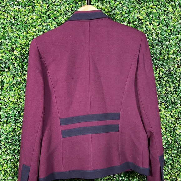 ROSS Myer Purple Navy Blazer with Purple Buttons size 12 - Picture 9 of 9